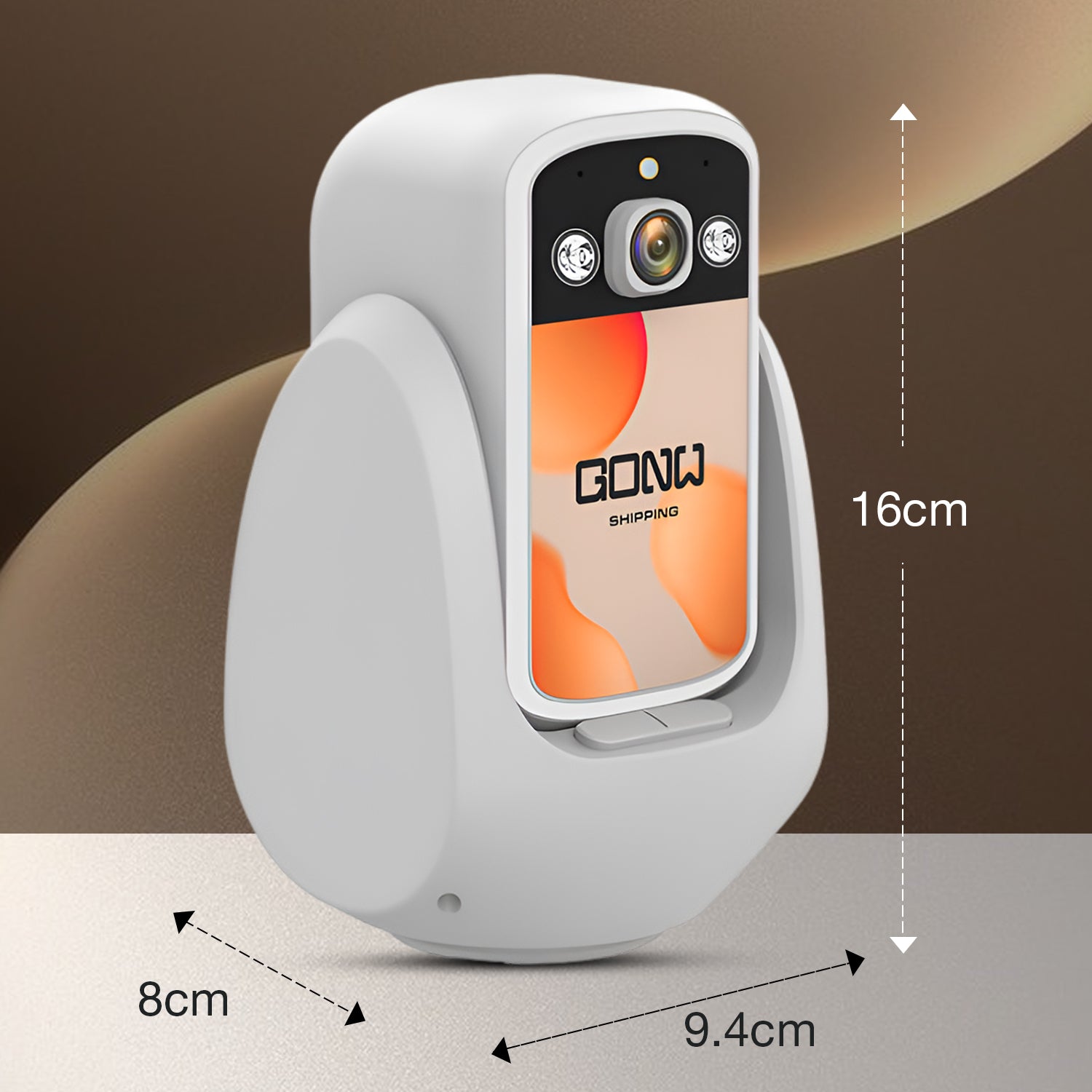 WiFi Video Calling CCTV Camera with 2.8" Screen | 1 Click Call, 2 Way Talk | Motion Detector, Night Vision, App Alert | Indoor Baby/Elderly/Maid Live Monitoring | CCTV with Screen