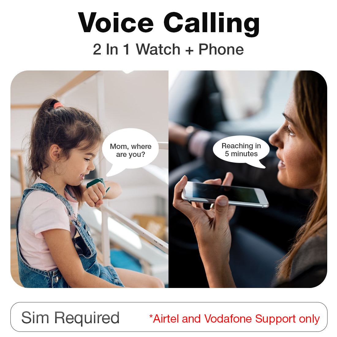 voice calling 2 in 1 watch phone kids smartwatch