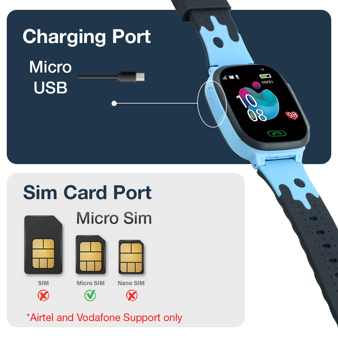 S2 Pro Kids Smart Watch for Boys & Girls - SEKYO INNOVATIONS PRIVATE LIMITED