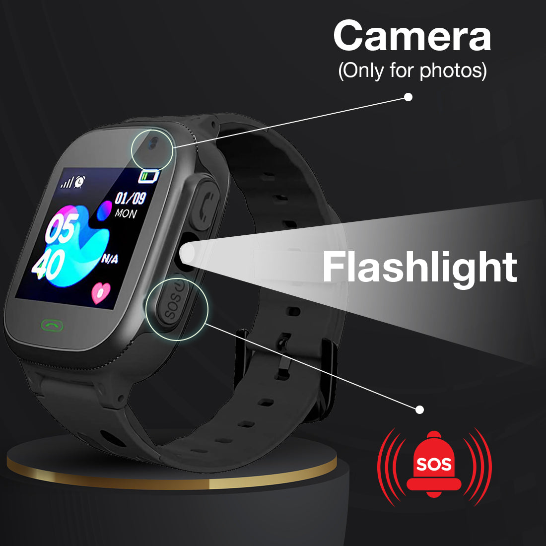 smartwatch with flashlight
