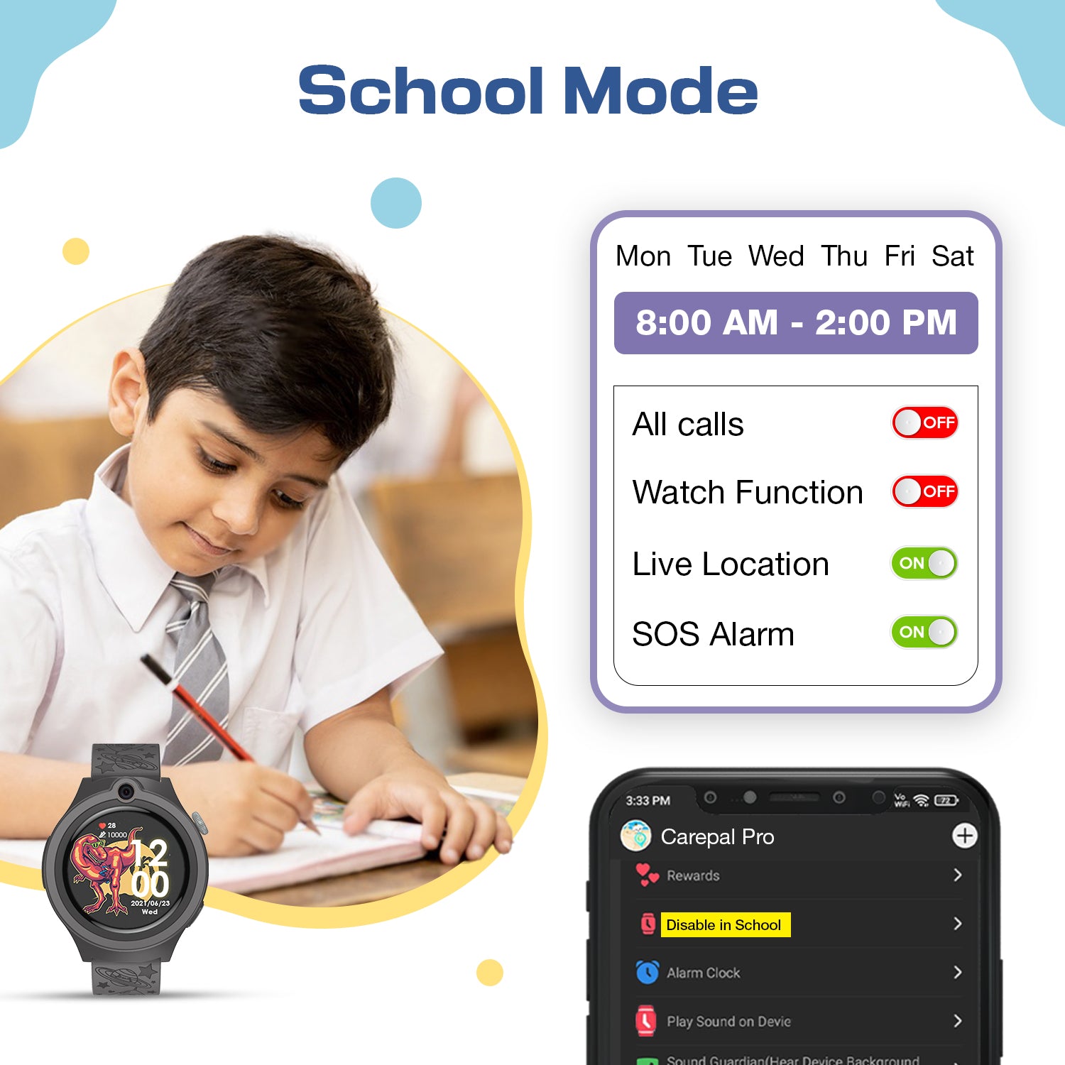 Mario Smart Watch Phone For Kids