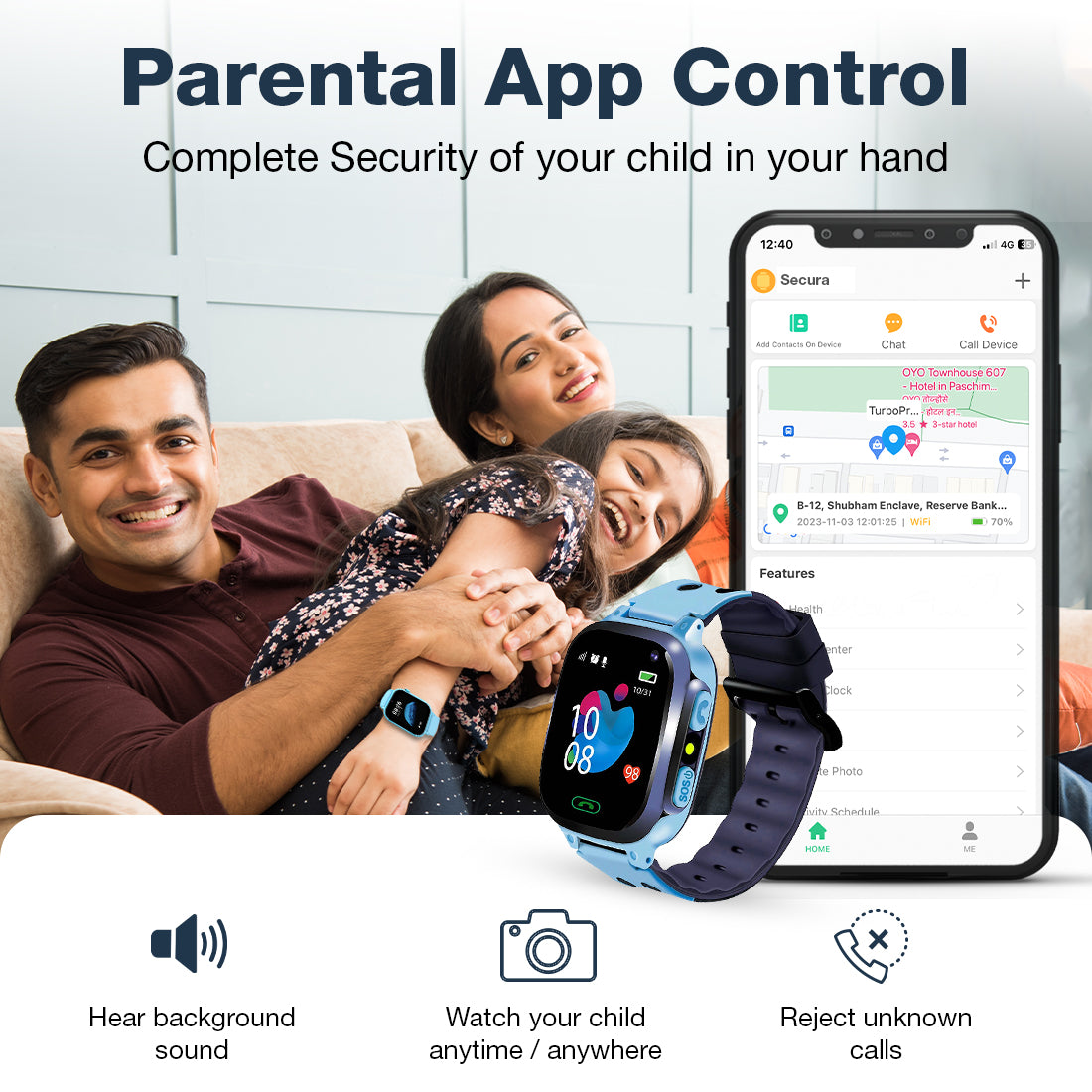 S2 Pro Kids Smart Watch for Boys & Girls - SEKYO INNOVATIONS PRIVATE LIMITED