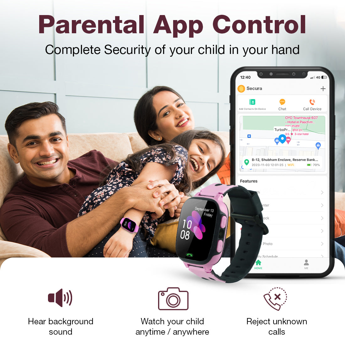 S2 Pro Kids Smart Watch for Boys & Girls - SEKYO INNOVATIONS PRIVATE LIMITED