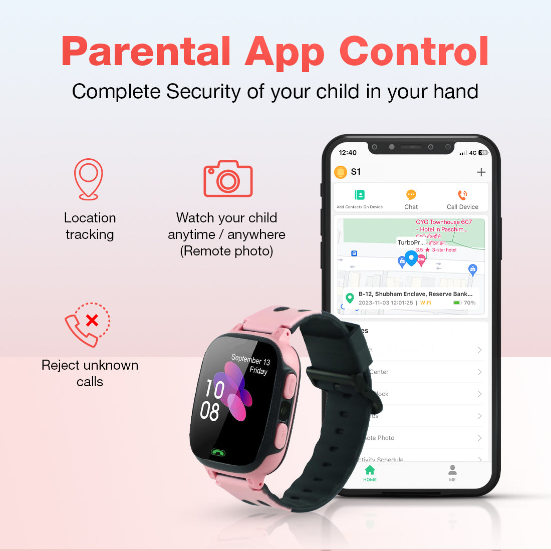 Sekyo S1 Kids Smart Watch with location tracking