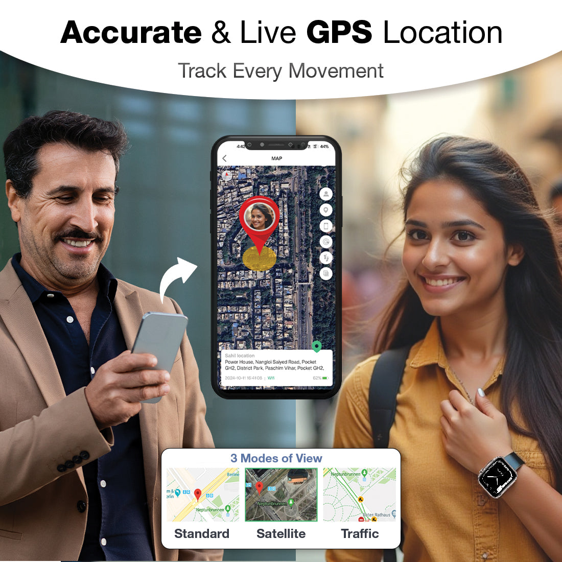 Sekyo Shield Smart Watch For Women - SEKYO INNOVATIONS PRIVATE LIMITED