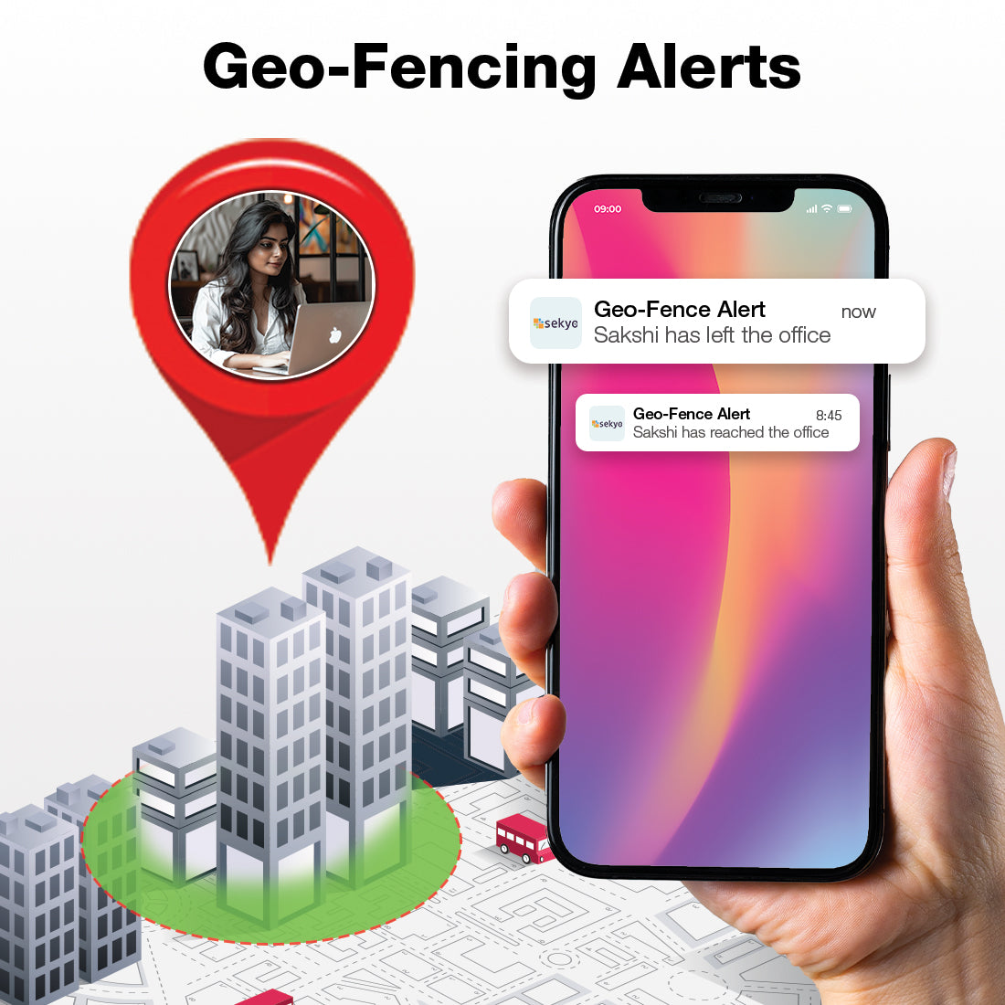 Sekyo Shield Smart Watch For Women - SEKYO INNOVATIONS PRIVATE LIMITED