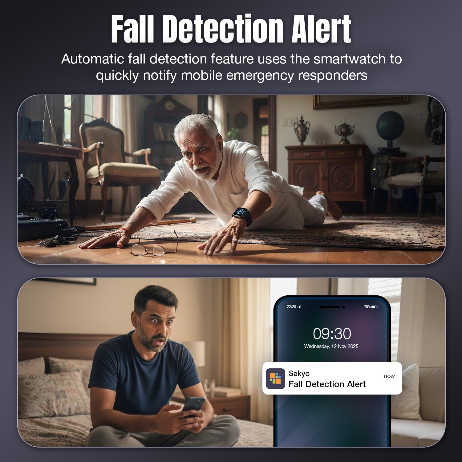 Sekyo Elder Safety Smartwatch