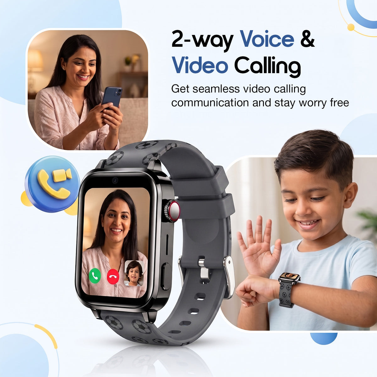 Neo Fit Kids Smartwatch (Ai Learning + Health Sensor)