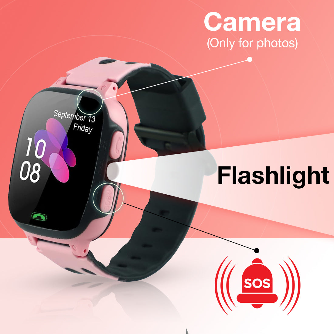 Sekyo S1 Kids Smart Watch with flashlight