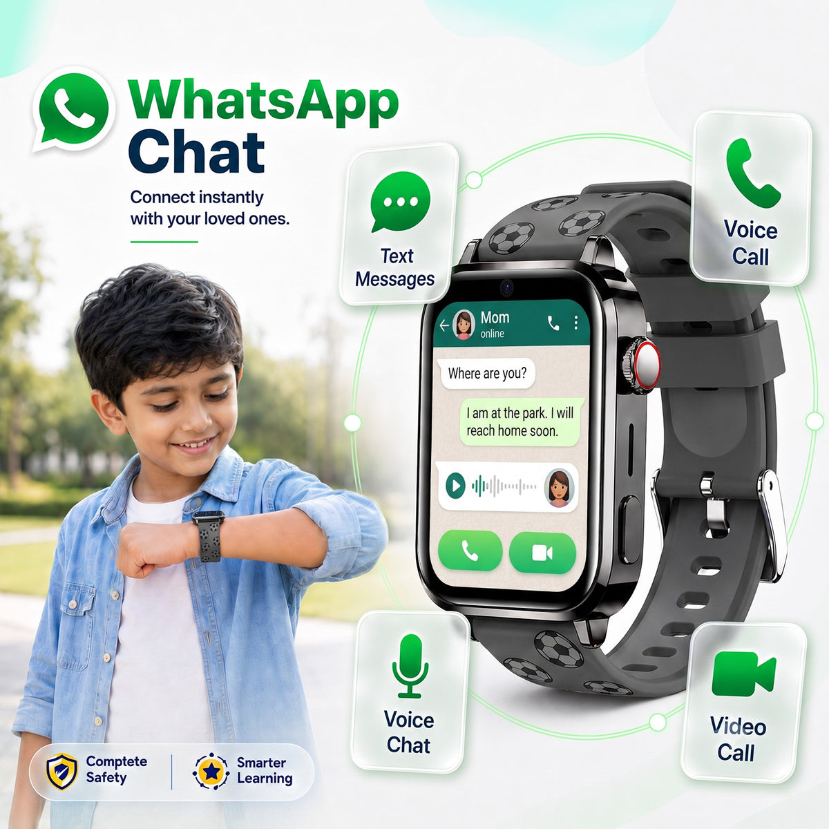 Neo Fit Kids Smartwatch (Ai Learning + Health Sensor)