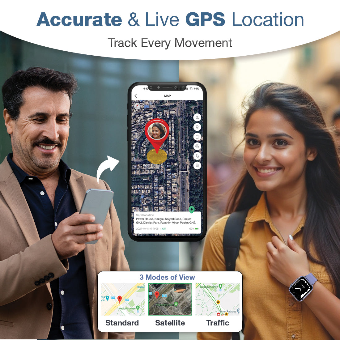 Sekyo Shield Smart Watch For Women - SEKYO INNOVATIONS PRIVATE LIMITED