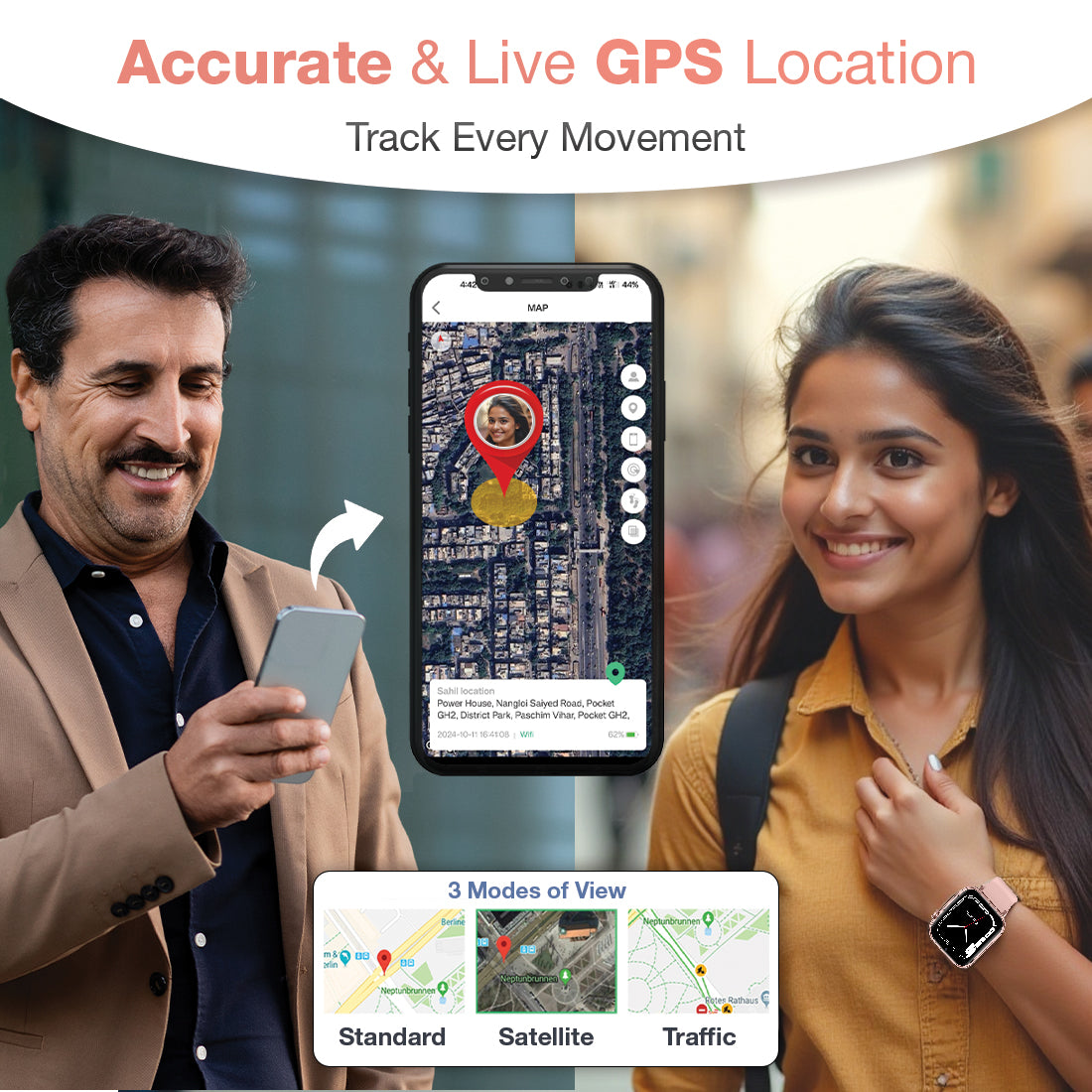 Sekyo Shield Smart Watch For Women - SEKYO INNOVATIONS PRIVATE LIMITED