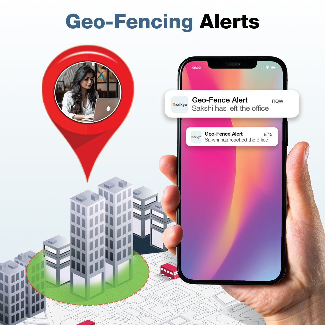 Sekyo Shield Smart Watch For Women - SEKYO INNOVATIONS PRIVATE LIMITED