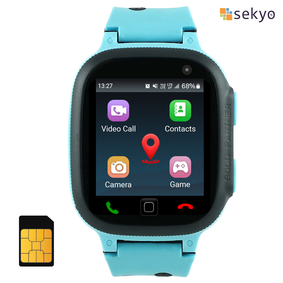 Sekyo S1 Kids Smart Watch blue color