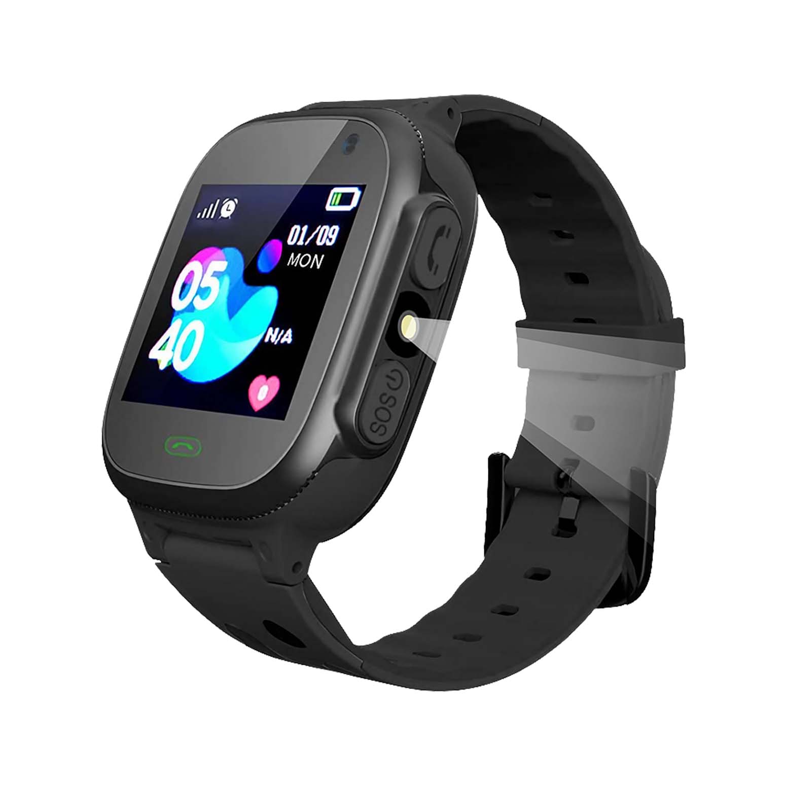 Sekyo S1 Kids Smart Watch black with flashlight feature
